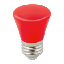 Лампочка светодиодная  LED-D45-1W/RED/E27/FR/С BELL