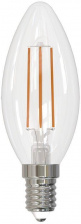 Лампочка светодиодная филаментная LED-C35-SLF LED-C35-6W/3000K/E14/CL/SLF