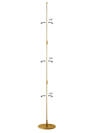 Торшер Crystal Lux LARGO PT25W GOLD фото 1