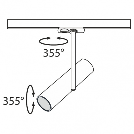 Трековый светильник Track lamps TR005-1-GU10-W фото 3