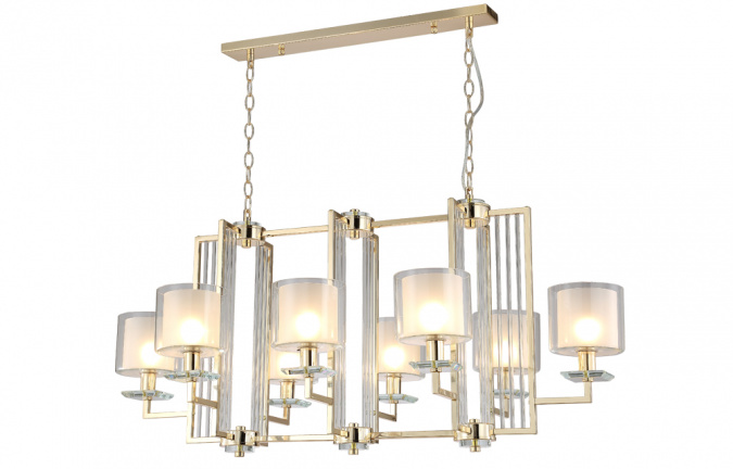 Люстра Crystal Lux NICOLAS SP8 L1000 GOLD/WHITE фото 4