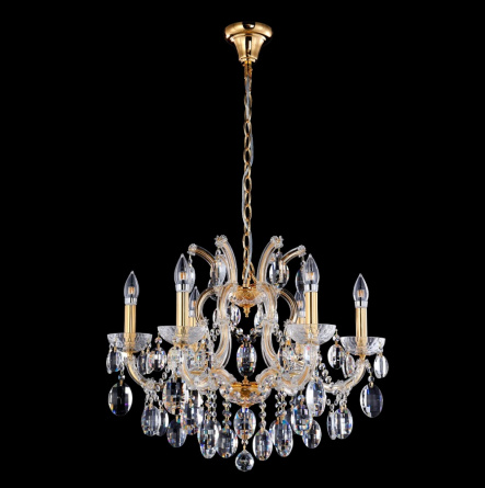 Люстра Crystal Lux HOLLYWOOD SP6 GOLD фото 1