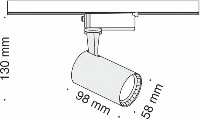 Трековый светильник Track lamps TR003-1-6W3K-W фото 2