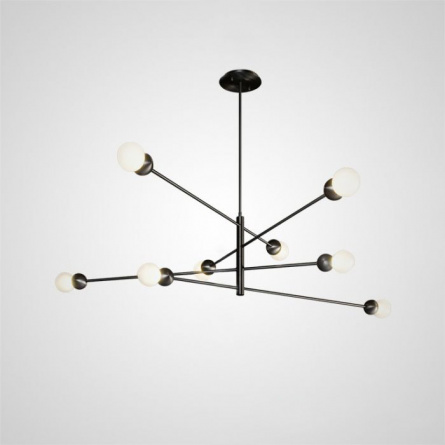 Люстра на штанге SALME L8 B Black фото 1
