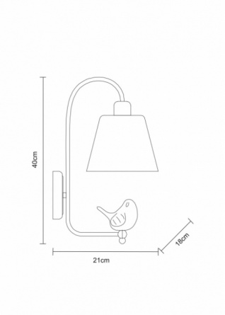 Бра Passero A4289AP-1WH фото 2