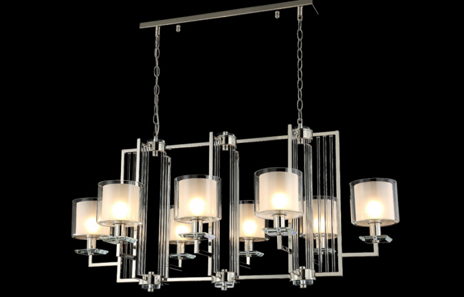 Люстра Crystal Lux NICOLAS SP8 L1000 GOLD/WHITE фото 2