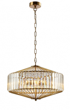 Люстра Crystal Lux FIESTA SP5 BRASS/TRANSPARENTE фото 3