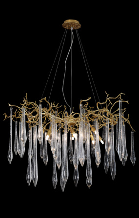 Люстра Crystal Lux REINA SP8 D1000 GOLD PEARL фото 2